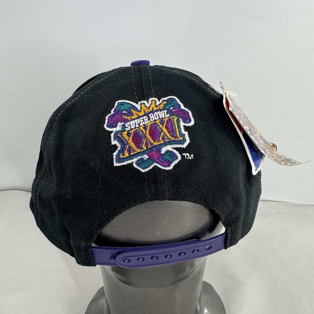 Vintage Green Bay Packers Super Bowl XXXI Snapback Hat Logo Athletic Deadstock - Picture 6 of 10